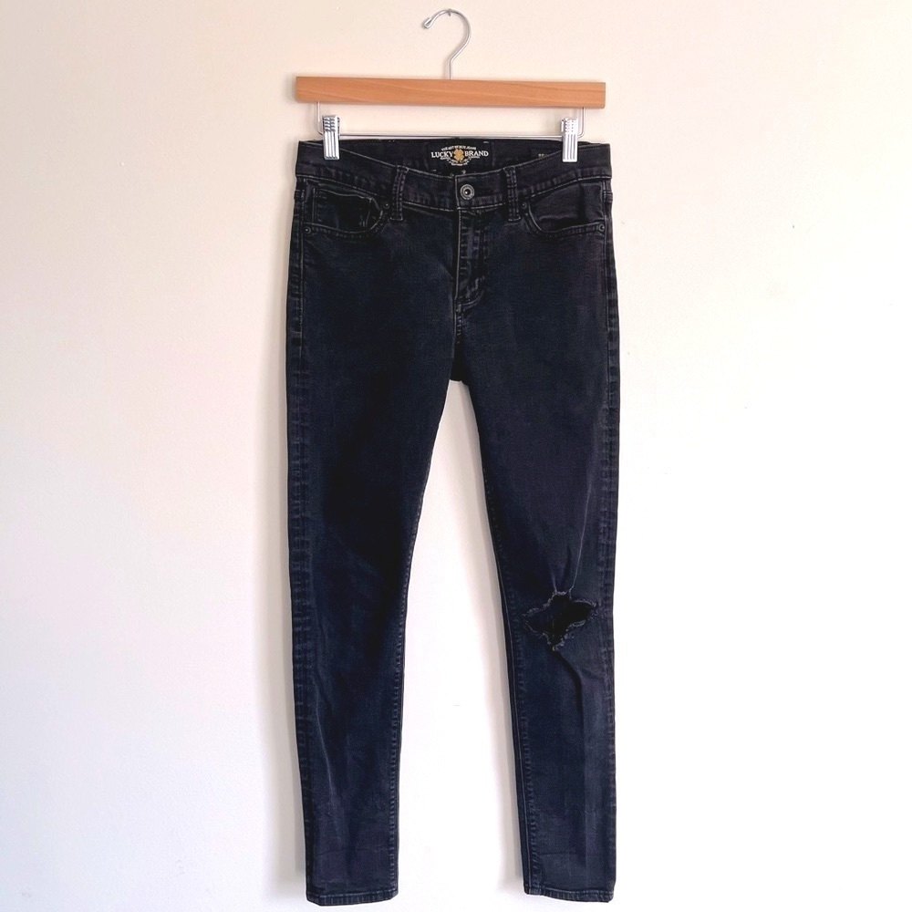 Lucky Brand Brooke skinny distressed jeans